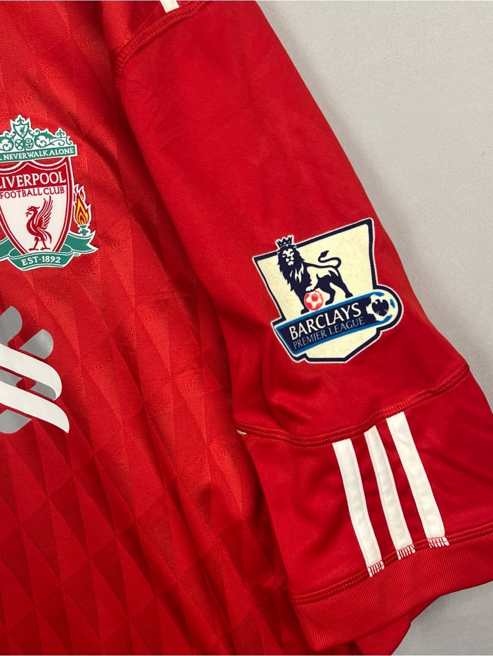 Adidas Liverpool 2010 Jersey Steven Gerrard LFC Men’s Size 3XL Barclays #8 Red - Picture 4 of 13